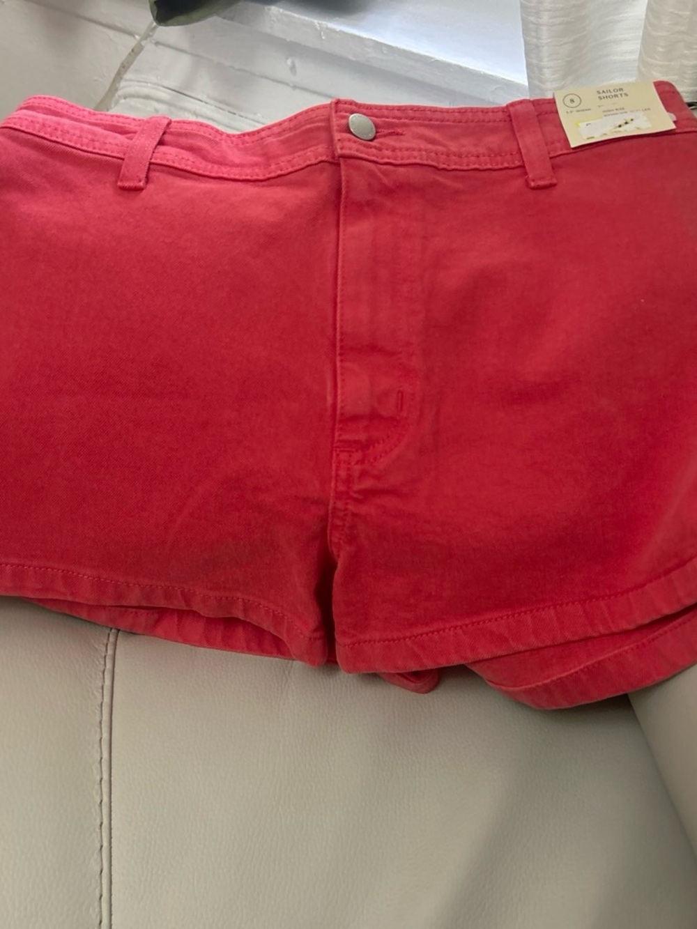 Universal Thread Coral-Red High Waist Shorts